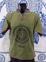 Camiseta mao color verde - Tienda de Ropa Hippie