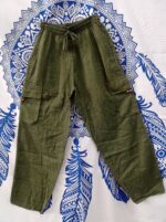 Pantalón hippie liso color verde - Tienda de Ropa Hippie